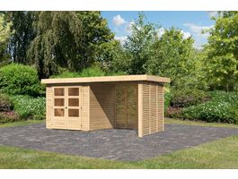 Foto von Karibu 9166 Askola 2 Gartenhaus mit Anbaudach