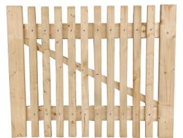 Azalp vurenhouten regelpoort 80x100 cm Foto van Azalp vurenhouten regelpoort 80x100 cm