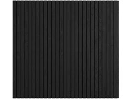 Foto van Zwart Designwand Verticaal Zijwand 400 cm