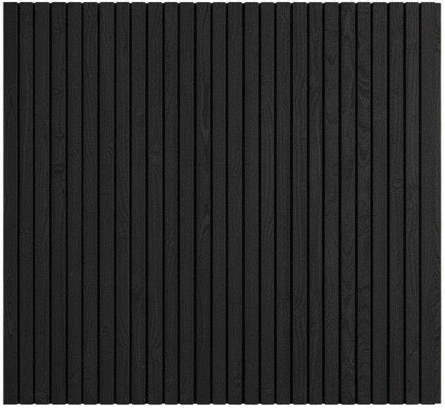 Zwart Designwand Verticaal Zijwand 400 cm