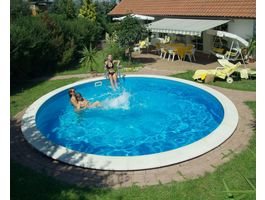 Foto von Trend Pool Beckenrandsteine Ibiza 350 weiß (für Rundbecken)