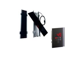 Foto van Azalp infraroodstraler set 500W - 2 stuks met Luxe besturing