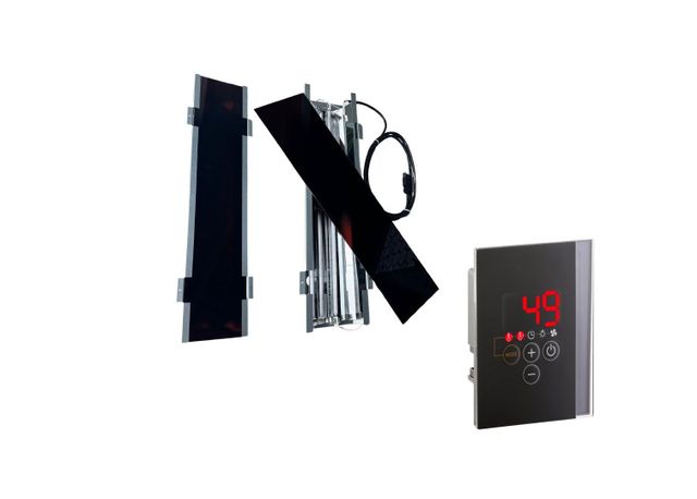 Azalp infraroodstraler set 500W - 2 stuks met Luxe besturing