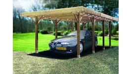 Solid S7723 Houten Carport - Hogedruk Geïmpregneerd Foto van Solid S7723 Houten Carport - Hogedruk Geïmpregneerd