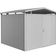Biohort Panorama P4 metalen tuinhuis zilver metallic enkele deur