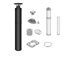 Foto von Harvia WHP1500M RVS Stahlschornstein Schwarz - Schräges Dach