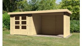 Karibu 77727 Askola 3 tuinhuis met overkapping Foto van Karibu 77727 Askola 3 tuinhuis met overkapping