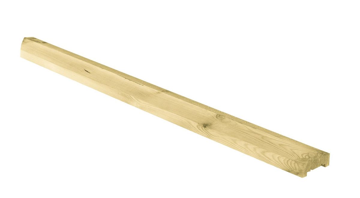 Azalp Grenen afdeklijst voor beton 4.4x9x180 cm