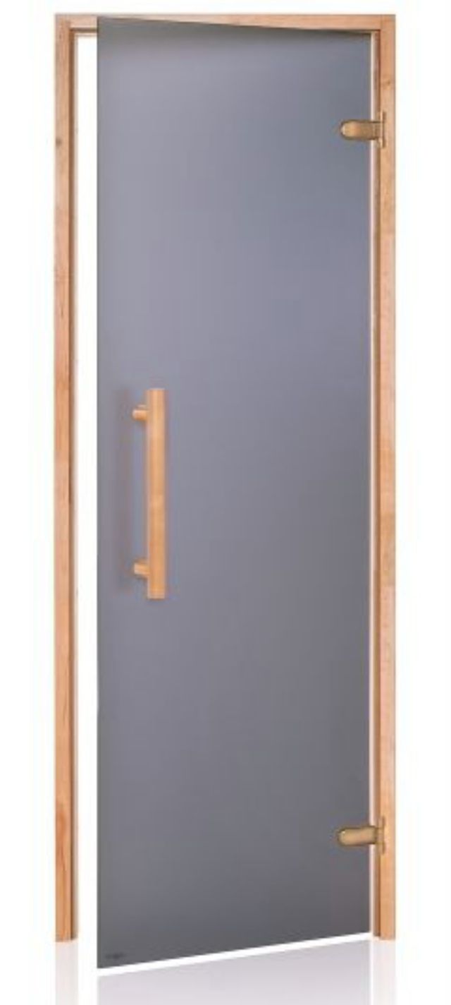 Hot Orange Saunadeur Natural - mat grijs glas