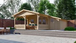 Interflex Blockhütte 4x4+3 Z Foto von Interflex Blockhütte 4x4+3 Z