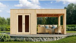 SmartShed tuinhuis met overkapping Werner Foto van