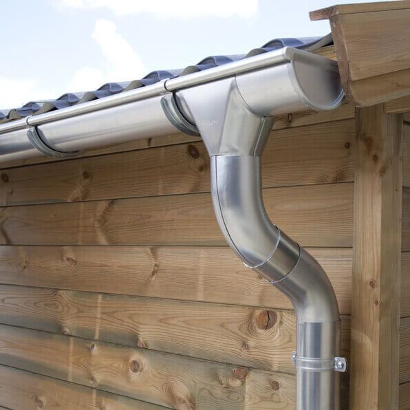 Azalp Satteldach Dachrinnenset Zink 110mm - 680cm