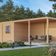 WoodAcademy Gartenhaus mit Überdachung Nefriet Essential 1180x400 cm