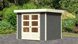 Karibu 82902 Askola 3 tuinhuis - terragrijs Foto van Karibu 82902 Askola 3 tuinhuis - terragrijs