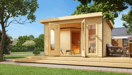 Karibu 36109 Mainburg 3 buitensauna Foto van Karibu 36109 Mainburg 3 buitensauna