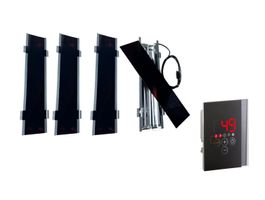 Foto van Azalp infraroodstraler set 500W - 4 stuks met Luxe besturing