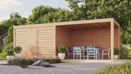 WoodAcademy Gartenhaus mit Terrasse Nefriet Essential Foto von WoodAcademy Gartenhaus mit Terrasse Nefriet Essential