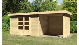 Foto von Karibu 77732 Askola 4 Gartenhaus mit Anbaudach