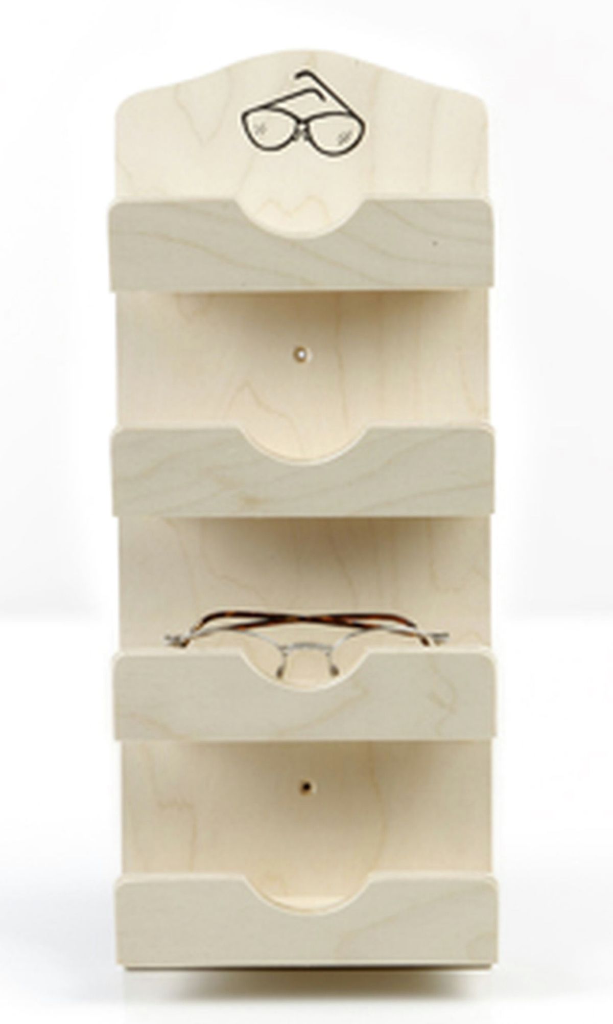 Hot Orange Brillenhouder voor 4 Brillen