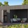 Grandiwood tuinhuis met overkapping Kubix 500x300 - ext. zwart