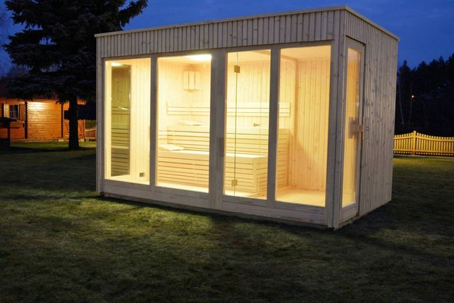 Foto van Azalp Royal Class Buitensauna Kaunis 326x217 cm