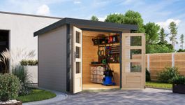 Foto van Karibu 12311 Jupiter 3.5 tuinhuis - watergrijs|antraciet