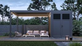 Porchenzo E-Paros met berging - teak Foto van Porchenzo E-Paros met berging - teak