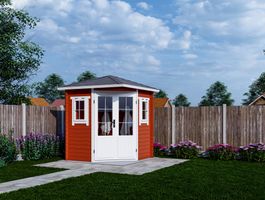 Foto von Interflex Blockhütte 2055 plus - gestrichen