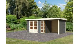 Karibu 9198 Kerko 5 Gartenhaus mit Anbaudach - Terragrau Foto von Karibu 9198 Kerko 5 Gartenhaus mit Anbaudach - Terragrau