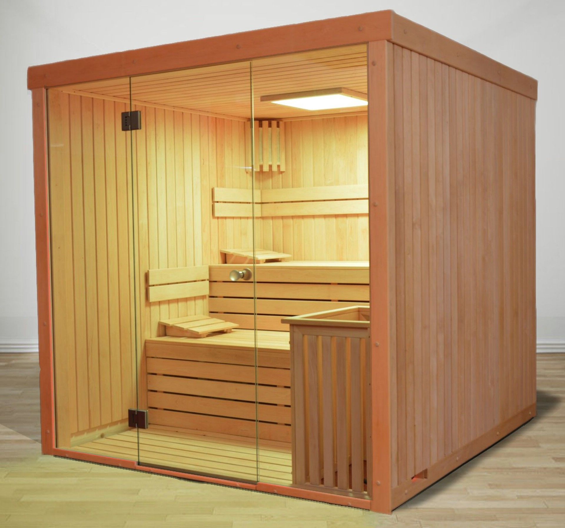 Foto von Azalp elementsauna Lumen 237x203 cm - elzen