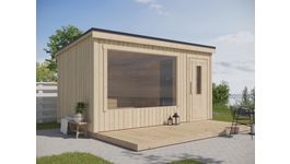 Interflex buitensauna Carel L Foto van