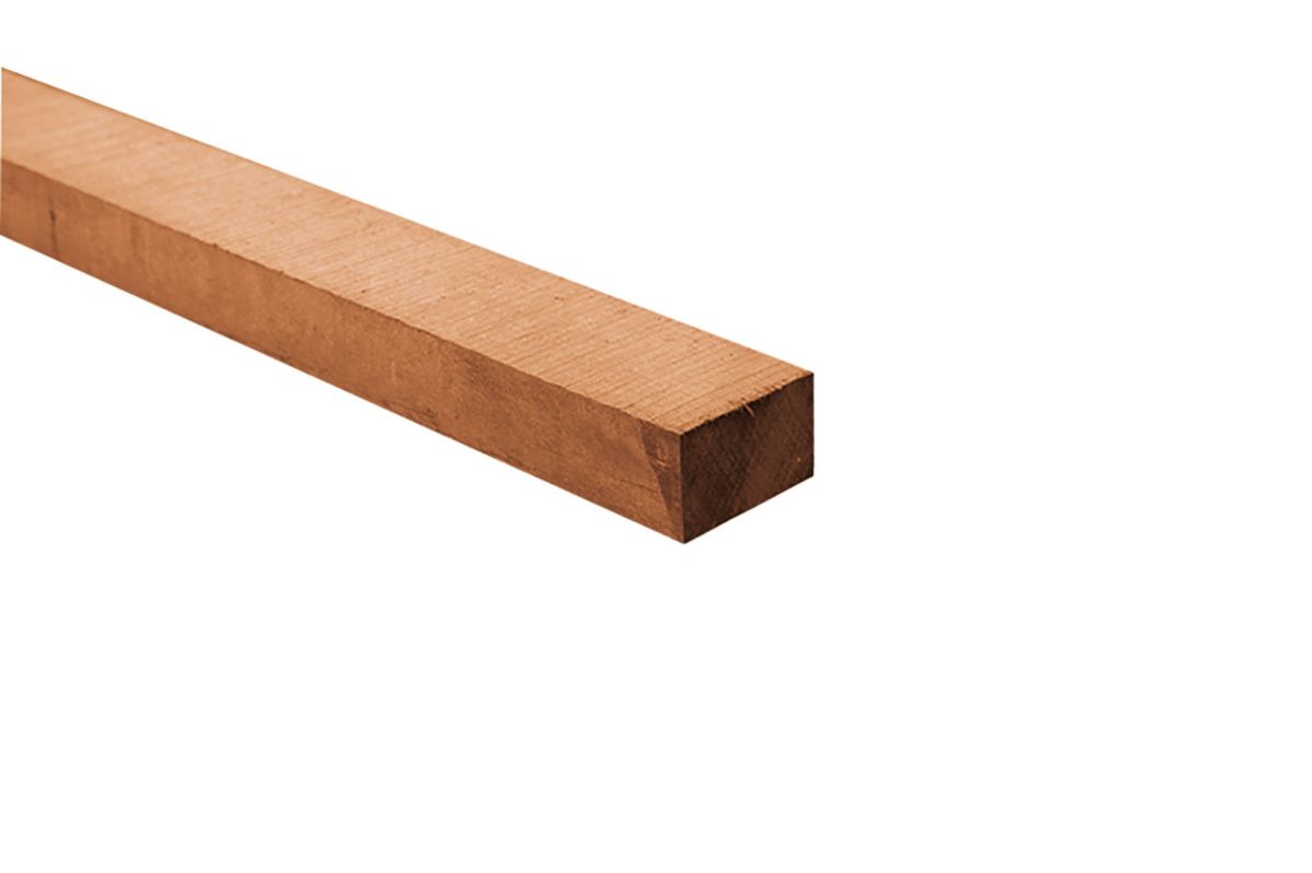 Azalp Azobe Regel Geschaafd 45 x 90 mm