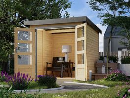 Foto van Karibu 12284 Jupiter 2 tuinhuis - vuren|grijsaluminium