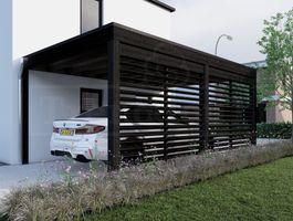 Foto van Trendhout carport Modena