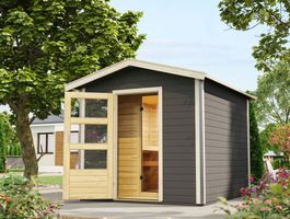 Foto van Karibu 35245 Bosse 1 buitensauna - terragrijs