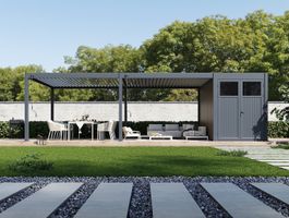 Foto von Porchenzo Paros mit Schuppen - Teak