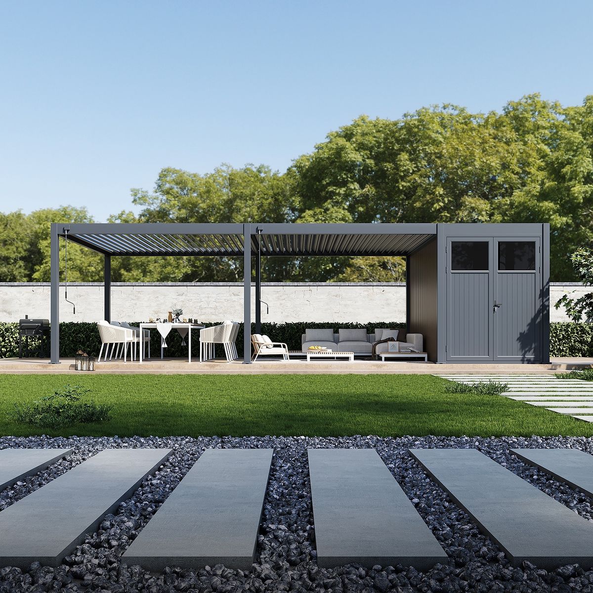 Porchenzo Paros met berging - teak