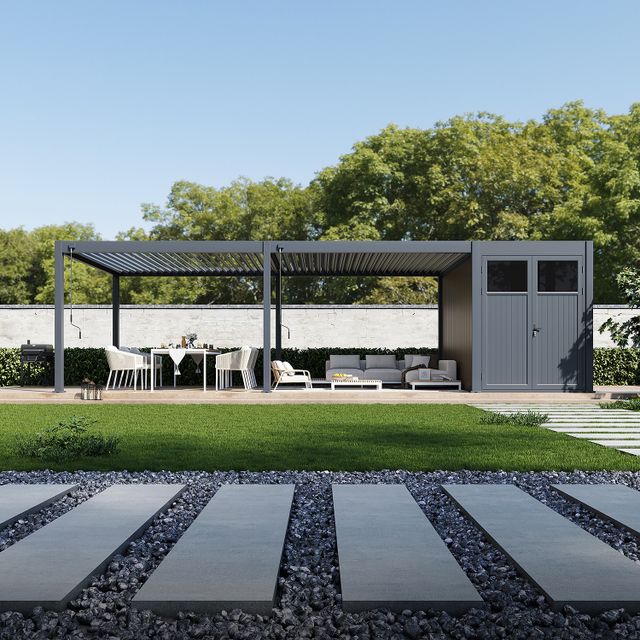 Porchenzo Paros mit Schuppen - Teak