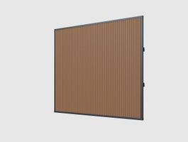 Foto von Porchenzo WPC design wand 300 cm - Teak