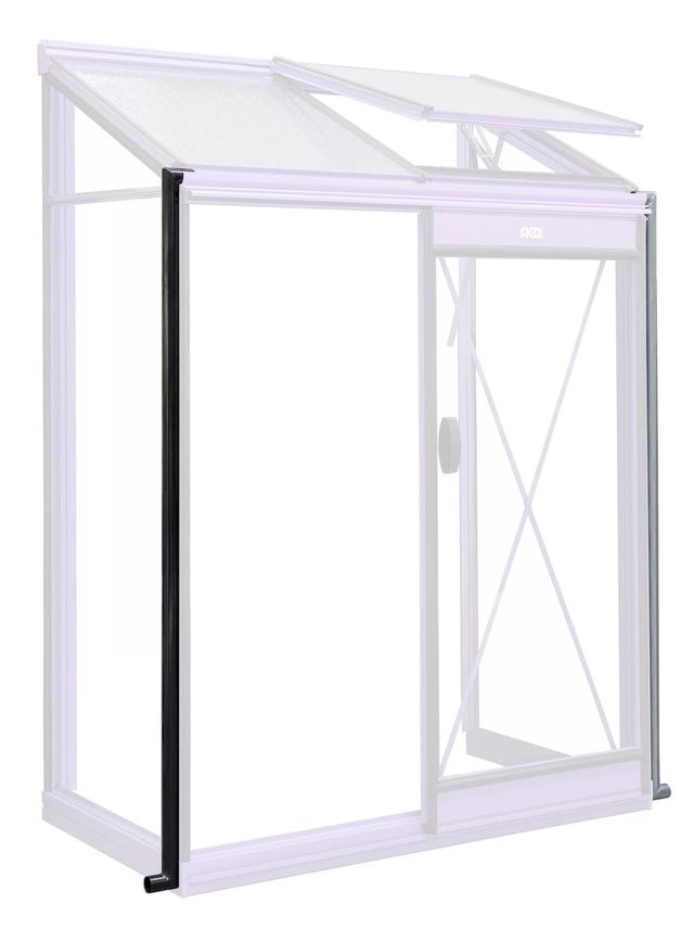 ACD Set van 2 zwarte aluminium afvoerbuizen