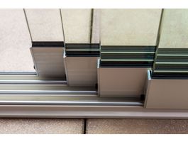 Foto von Telluria glazen schuifwand – antraciet