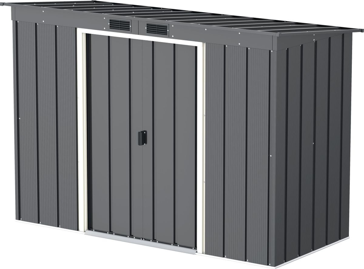 Duramax ECO Pent 8x4 Anthrazit Metall Gartenhaus