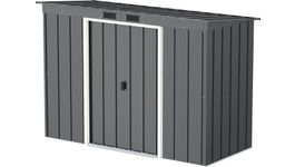 Duramax ECO Pent 8x4 Anthrazit Metall Gartenhaus Foto von Duramax ECO Pent 8x4 Anthrazit Metall Gartenhaus