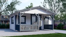 Interflex Blockhütte 4x3+2 Z - gestrichen Foto von