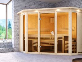 Karibu 6109 Alcinda binnensauna Foto van Karibu 6109 Alcinda binnensauna