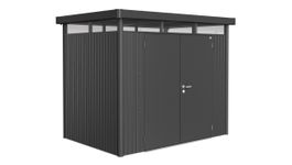 Biohort Highline H2 metalen tuinhuis Foto van Biohort Highline H2 metalen tuinhuis