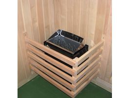 Azalp saunakachel beschermrek L-vorm 63x44 cm - elzen Foto van Azalp saunakachel beschermrek L-vorm 63x44 cm - elzen