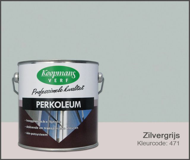 Koopmans Perkoleum Zilvergrijs Hoogglans Dekkend 2.5L