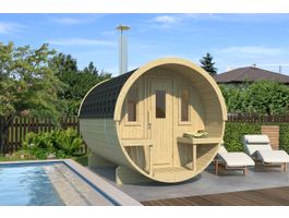 Interflex barrelsauna 2.5 Foto van Interflex barrelsauna 2.5