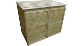 Foto van Lutrabox containerberging voor 2 afvalcontainers 140L